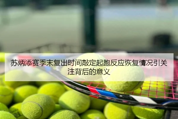 苏炳添赛季末复出时间敲定起跑反应恢复情况引关注背后的意义
